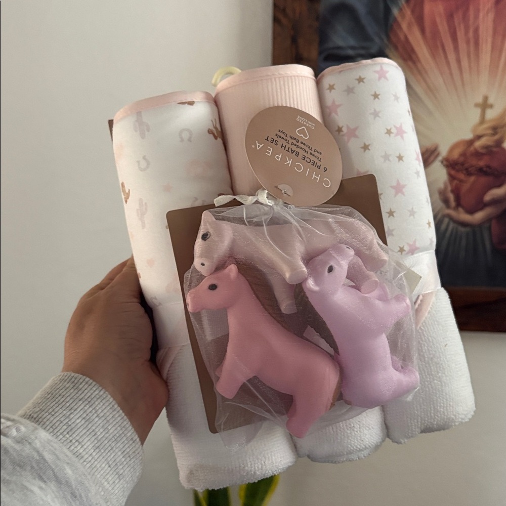 🎀🐴 Dreamy Baby Girl Blanket + Toy Bundle 🍼💗 - Picture 2 of 6